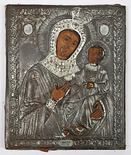 Late 19th C Russian Orthodox Icon
