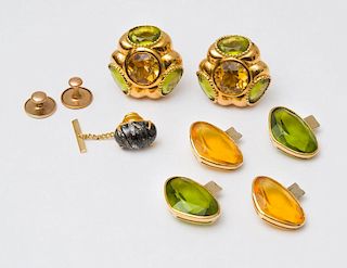Miscellaneous Group of Gold Jewelry