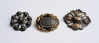 Group of Three Brooches