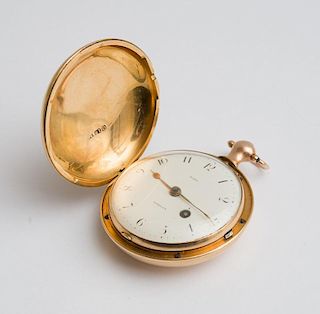 Hare Gentleman's 18K Gold Pocket Watch