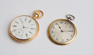 Vacheron Constantin 18K Gold Pocket Watch and a Men's Tri-Color Gold Thin Pocket Watch