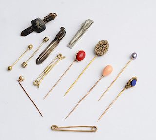 Miscellaneous Group of Pins and Tie Clips