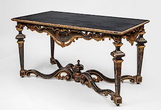Venetian Baroque Style Painted and Parcel-Gilt Console Table