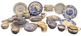 Collection Blue Victorian Transferware China