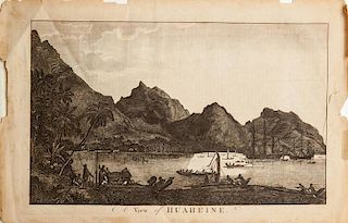After John Webber (1751-1793): A View of Huaheine, from Captain Cook's Third Voyage'