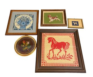 Collection Animal and Floral Embroidery Artwork
