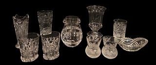 Collection Edinburgh Scotland Thistle and More Cut Glassware