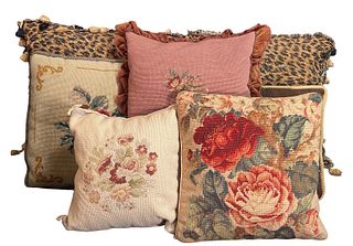 Collection Needle Point Floral Pillows