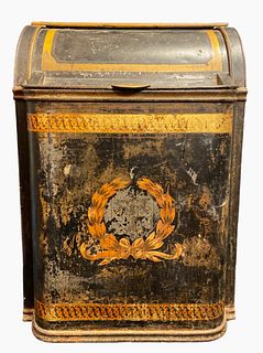 Large 19th C. General Store Toleware Spice Tin