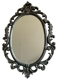 Large Victorian Oval Mirror 