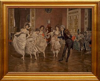 Leopold Schmutzler (1864-1941): The Dance Lesson