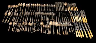Collection JEAN DUBOST France LAGUIOLE Steak Knives & Assorted Silverplate Flatware 