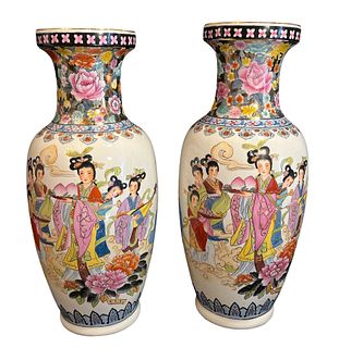 Large Antique Chinese Porcelain Vases