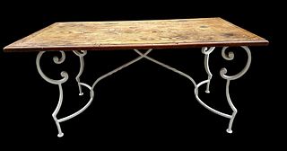 Antique Country French Dining Room Table