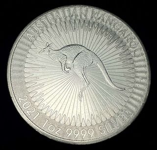 2021 Australia $1 Kangaroo .9999 Silver 1 ozt