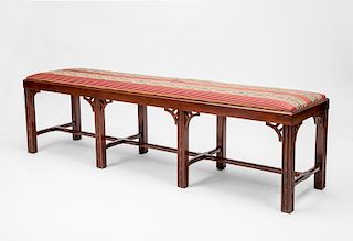 Pair of George III Style Mahogany Long Benches