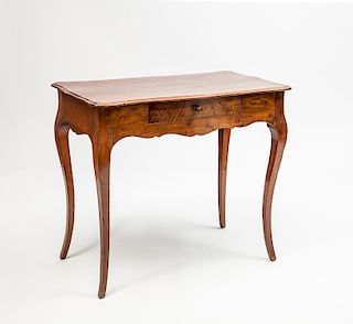 Louis XV Style Provincial Stained Fruitwood Side Table