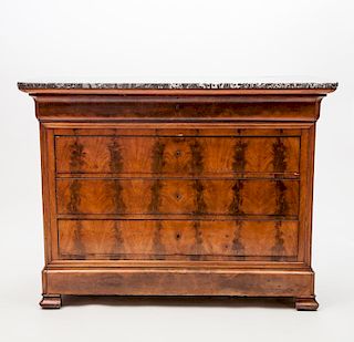 Louis Phillippe Flame Mahogany Commode