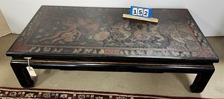 CHINESE LACQUER COFFEE TABLE 15"H X 55"W 28"D