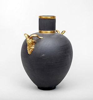 Black Mat Ground Porcelain Vase, Christian Dior