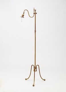 Brass Tripod Floor Lamp, Modern