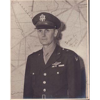 Vintage Signed Portrait of WWII Airforce Brigadier General