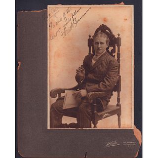 Antique Cabinet Card Portrait of Edwardian Man