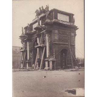 Paris Photo of Air-Raid Protection of Art, Arc de Triomphe