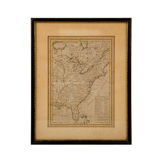 Jean Lattre, Map, United States East Coast Canada to Florida