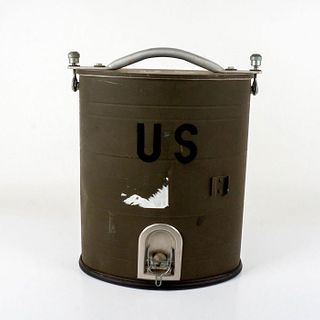 Vintage US Military Beverage Dispenser with Back Straps
