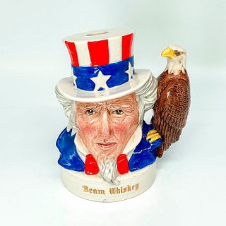 Royal Doulton Uncle Sam Liquor Container, Jim Beam Whiskey