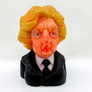 Vintage Rubber Squeak Toy, Margaret Thatcher