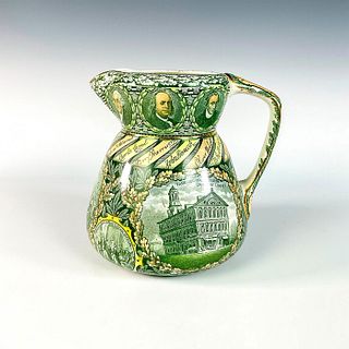 Antique Staffordshire Pitcher, American Independence 1776