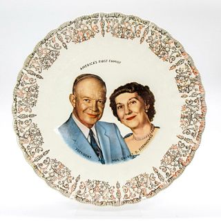 Decorative Plate, President Eisenhower & Mary Eisenhower