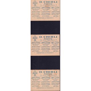 3pc Antique D. Chirli Advertisement, Souvenir Maker