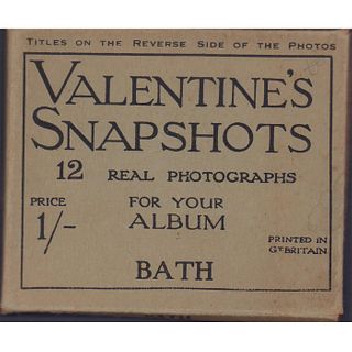 Antique Valentine's Snapshots Trading Card Set, Bath