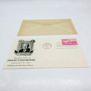 Original Eisenhower Inaugural Envelope With Postmark