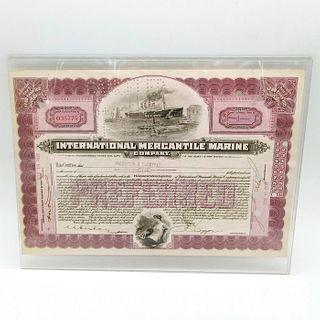 Vintage International Mercantile Marine Stock Certificate