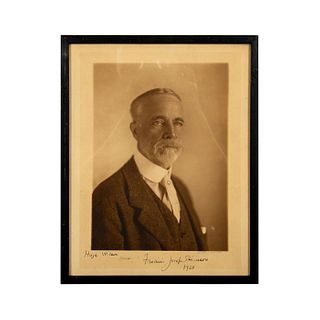 Antique Monochrome Portrait Photograph, Signed