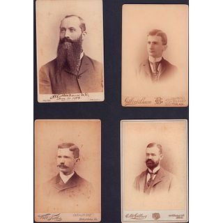 5pc Antique Victorian Cabinet Cards, Philadelphia Doctors