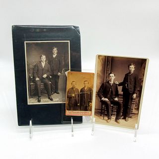 3pc Original Monochrome Photographs, The Men Of Our Family