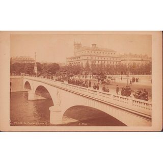 Antique French Black/White Photo, Pont au Change