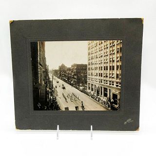 Original Monochrome Photograph, Street Parade