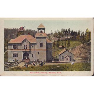 Inland Photochrom Postcard, High School in Washington
