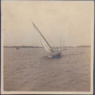Vintage Black and White Nautical Photo, Saranna
