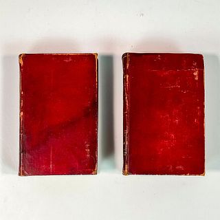 2 Volume Hardcover Books, The Poetical Works of John Milton