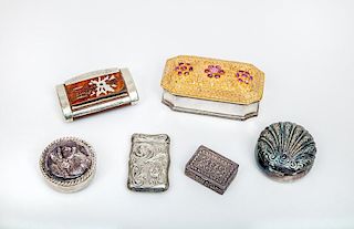 Group of Six Decorative Boxes