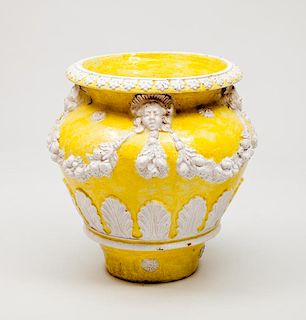 Large Neoclassical Style Ceramic Jardinière