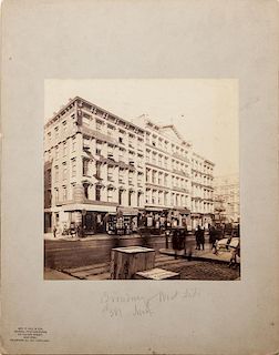 George P. Hall & Son (active 1886-1914): 381 Broadway, New York City, Grosvenor Building 1875