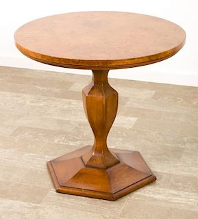 Pedestal Side Table, Round Top